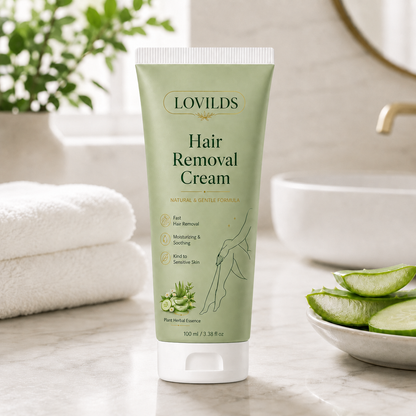 Soieva | LOVILDS Painless Depilatory Cream – No Razor Bumps, No Harsh Odor